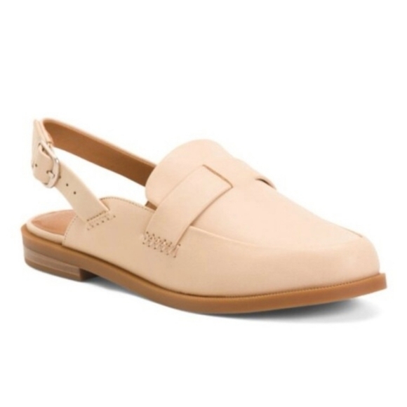 LUCKY BRAND Louisaa Slingback Loafer In Cannellini Sumhaz Nappa Calf Leather - Picture 2 of 9